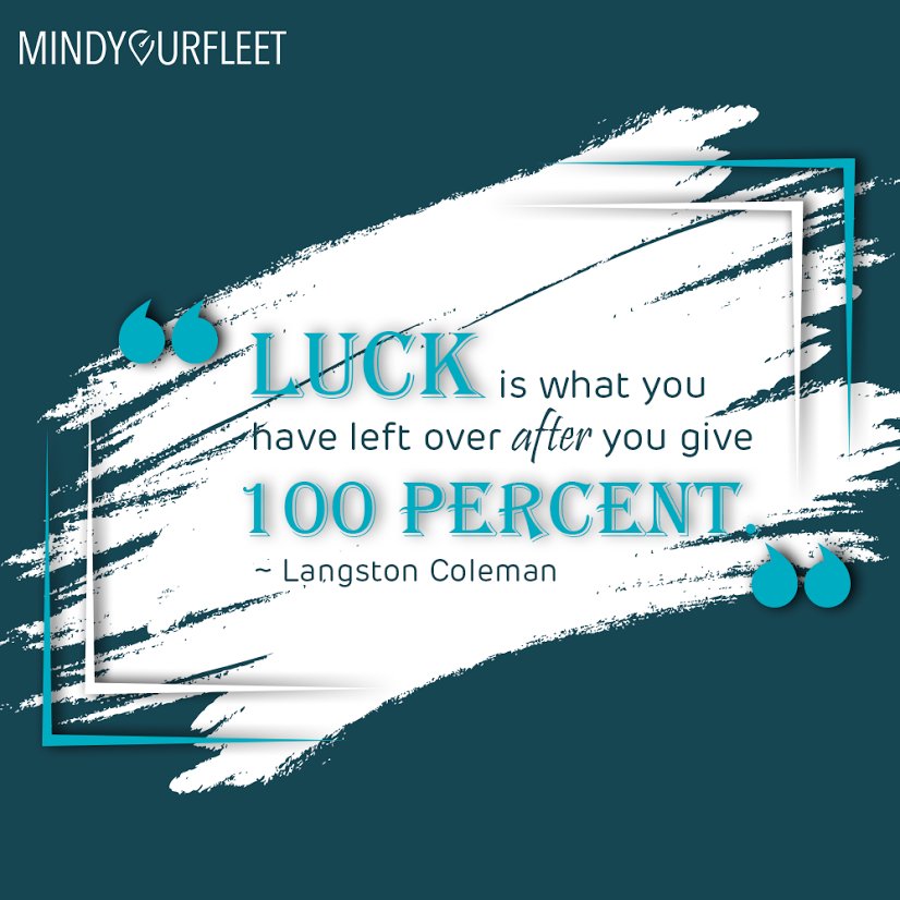 mindyourfleet's tweet photo. Luck = 0; Hard Work = 100 #MondayMotivation https://t.co/R0JZeXr7mA