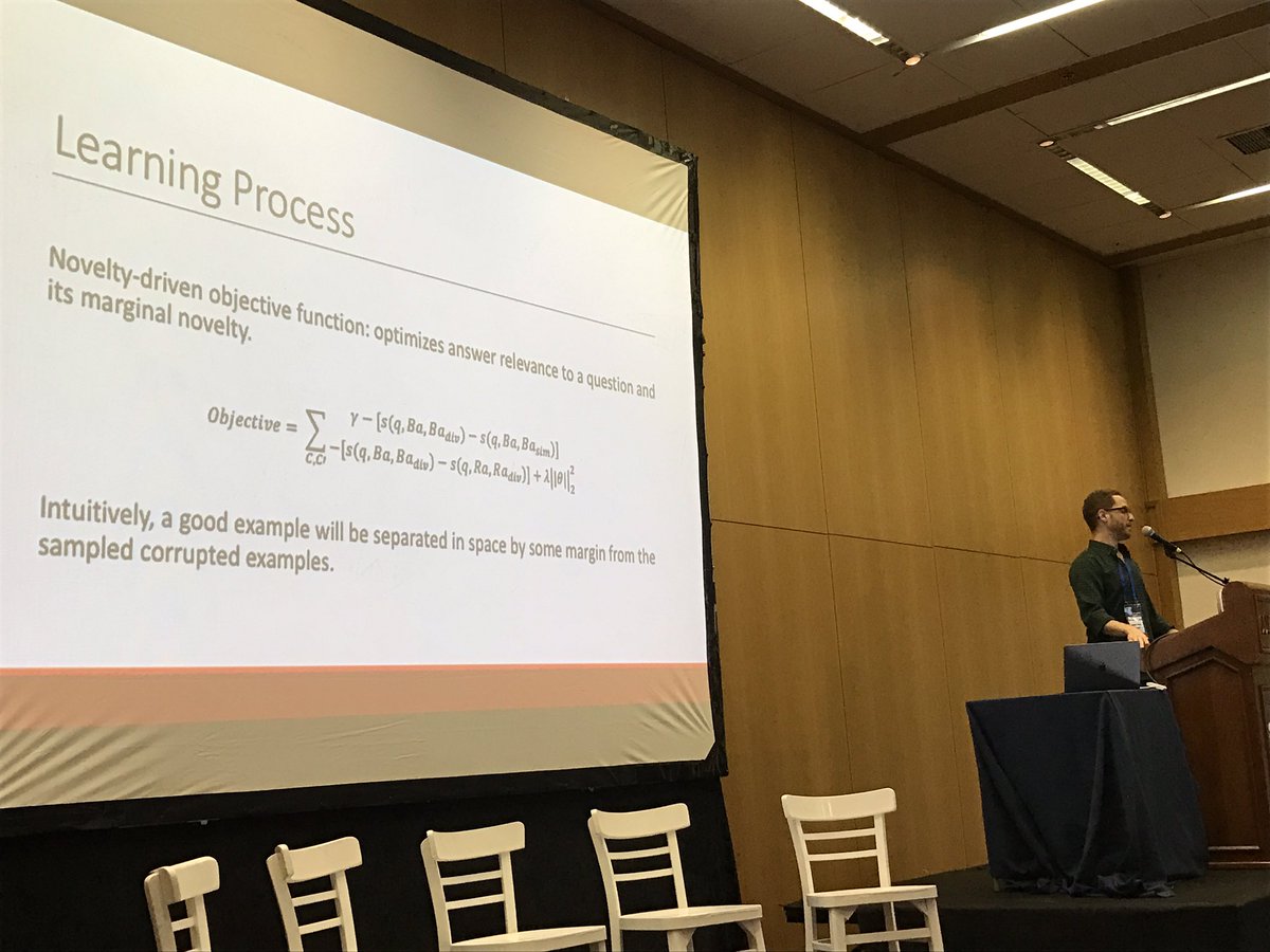 boknilev's tweet photo. Shahar Harel from @TechnionLive on novelty in community question answering at #datascismt https://t.co/EBEu01MCgu