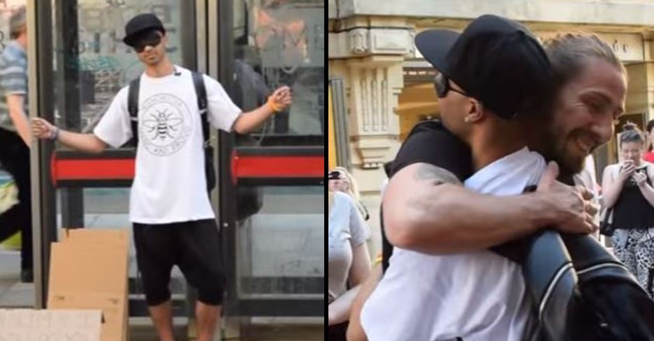 Blindfolded Muslim man stages heart-warming public trust test in Manchester. Huge respect 👏ladbible.com/more/viral-mus…