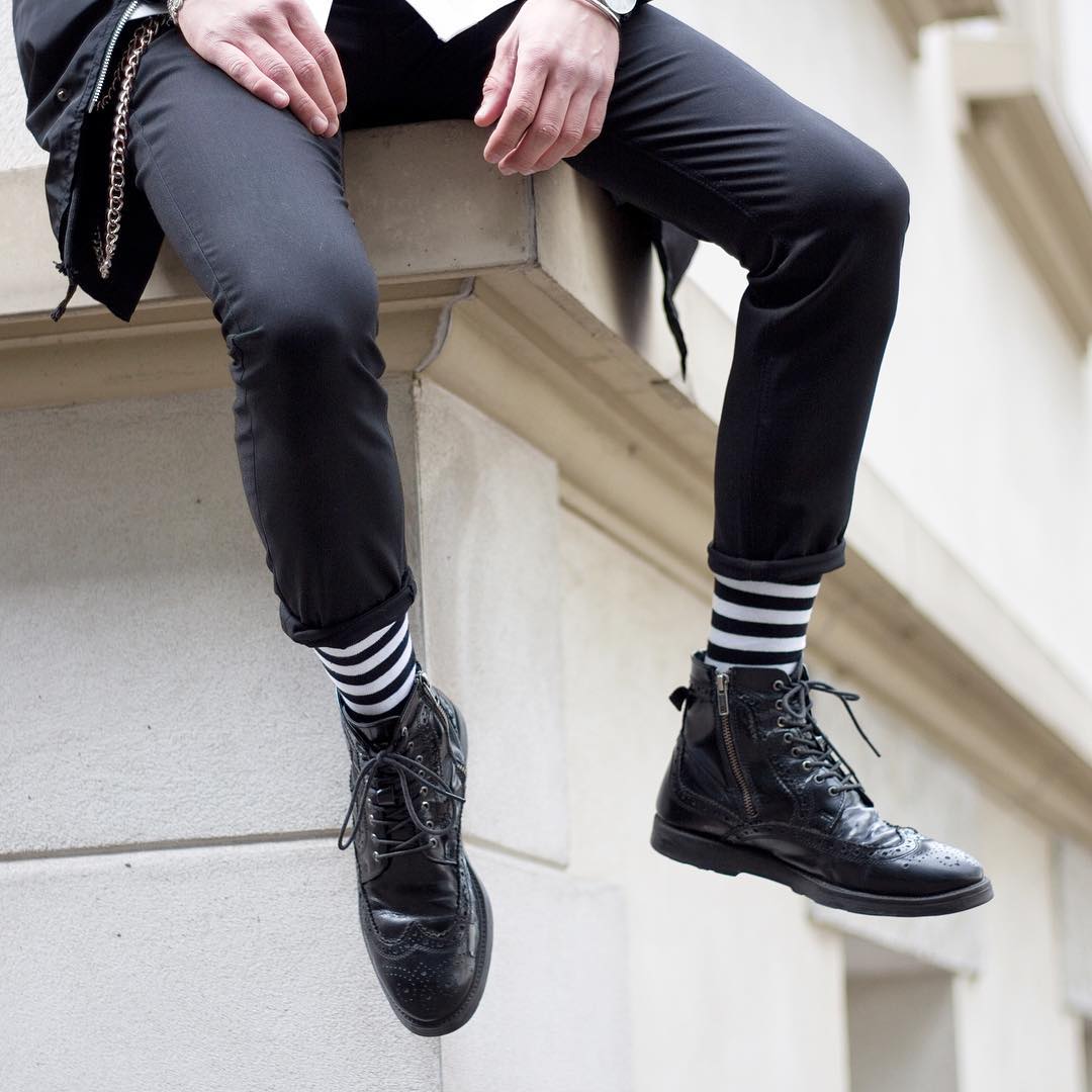 Do awesome #socks have to be full of colour? Not always! Thank you, <a href="/Bryt_clothes/">Bryt</a> for this 🔥pair! 🧦#fashion