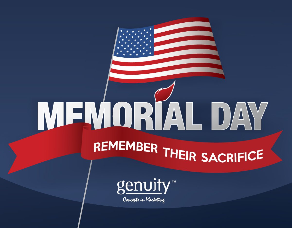 GenuityC's tweet photo. Honoring the fallen brave soldiers who sacrificed their lives for our country. #memorialday https://t.co/ph4t4iYgIk