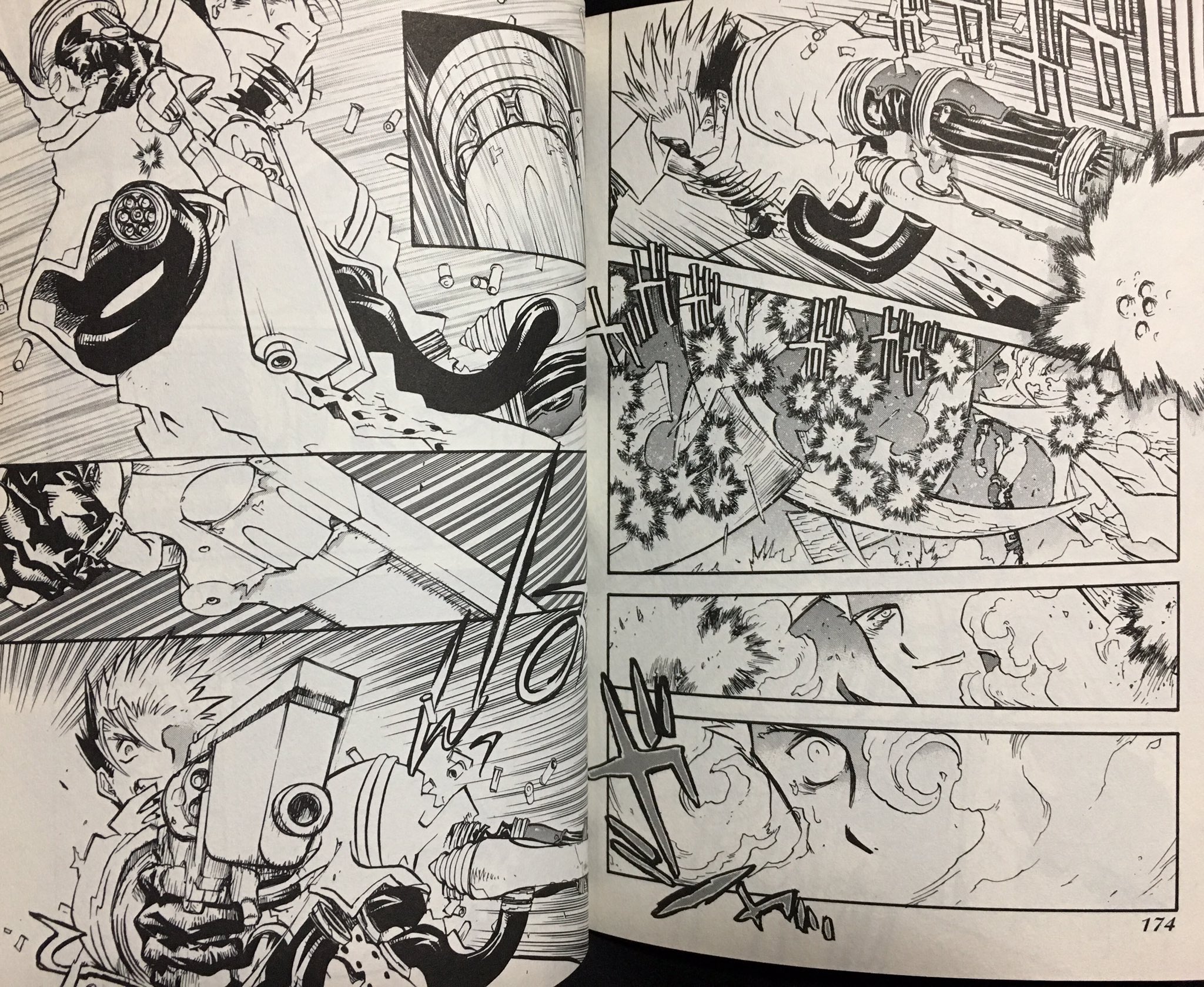 Izumo Oxford على تويتر 唐突だがトライガン7巻のこの一瞬の戦闘シーン好き トライガン Trigun