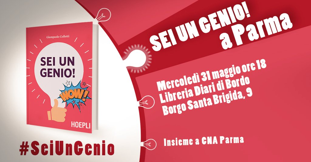 Artigeni ovvero artigiani digitali dalle idee geniali. Vieni a conoscerli a #Parma alla presentazione di #SeiUnGenio bit.ly/2quvK2l