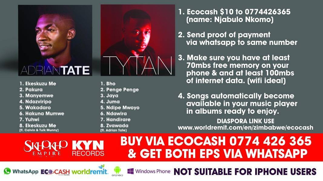 Hit us up if you need a signed copy Brand New #AdrianTateEP &amp; #TytanEP.