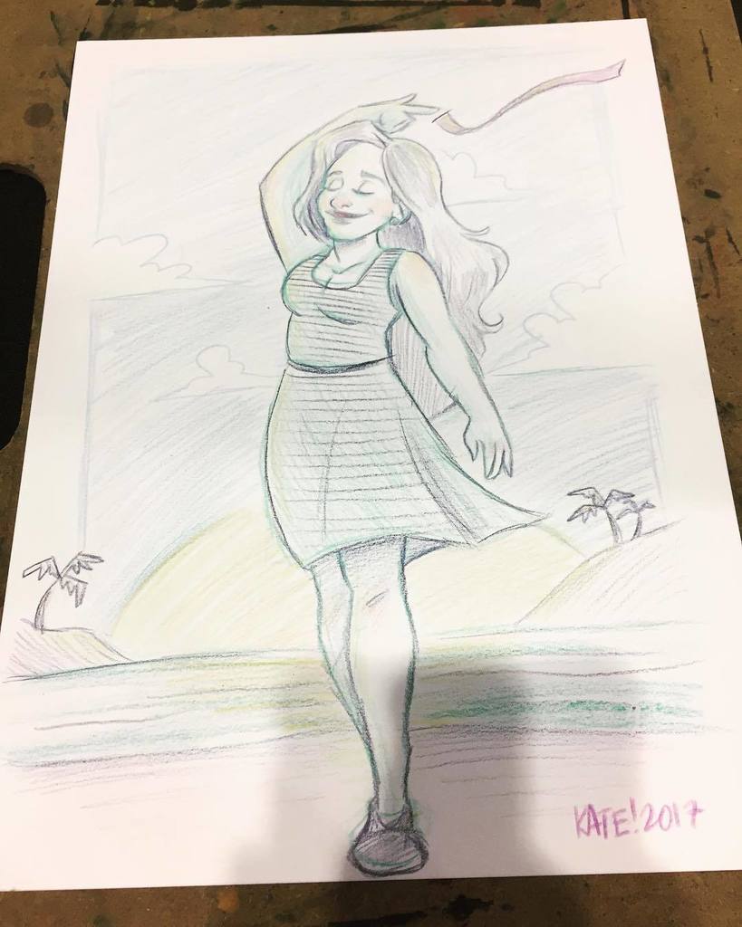 KeelHaulKate's tweet photo. Pencil sketch commission of one of my favorite customers Original Characters. #keelhaulkate #katecarleton #illustration #commissions #megac… https://t.co/g3ec2kVkGG
