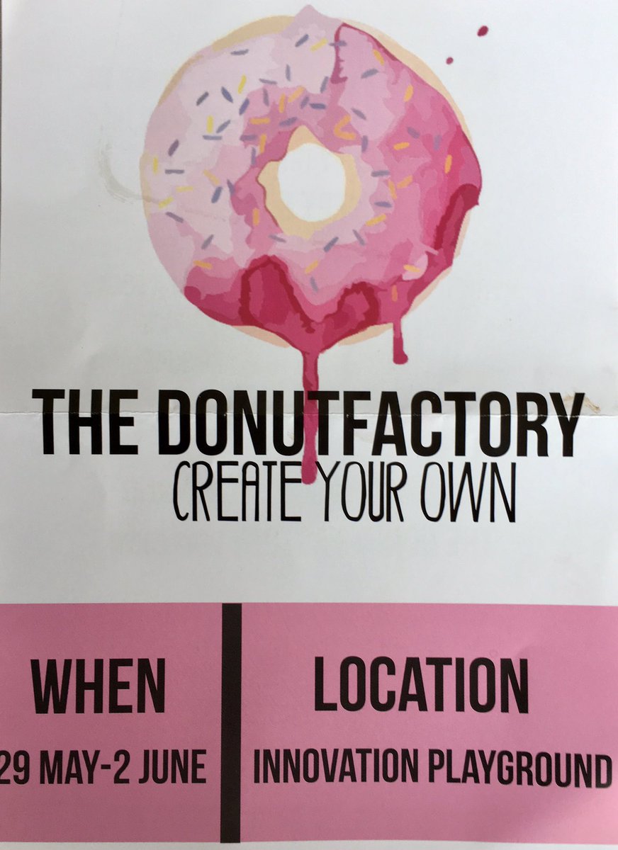 FredrikszSimone's tweet photo. Pop up project @dehaagse @LighthouseHHS #donutfactory #makeawish The retail Innovation lab presents our inspiring students #SBRM #IDE https://t.co/8YeizEB44p
