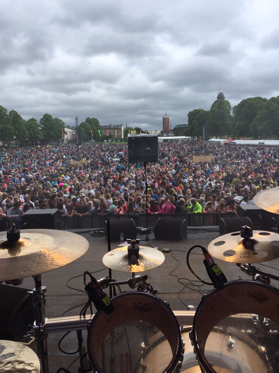 How did you spend you bank holiday? Playing to thousands of people behind a Cambridge kit isn't a bad way! @dannyboyskins <a href="/letsrockshrews/">Lets Rock Shrewsbury</a>
