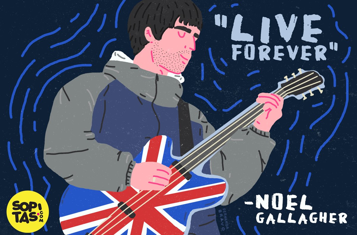 sopitasfm's tweet image. Genio y figura, @NoelGallagher cumple hoy 50 años ¿Cuál es su canción favorita del músico de Manchester? 🎉🎂🎈