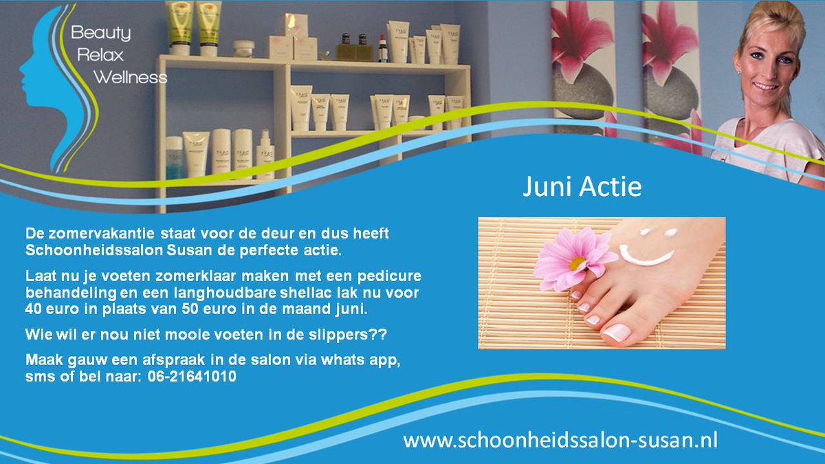 salonsusan's tweet photo. Juni actie https://t.co/QOzZ6rPnkC