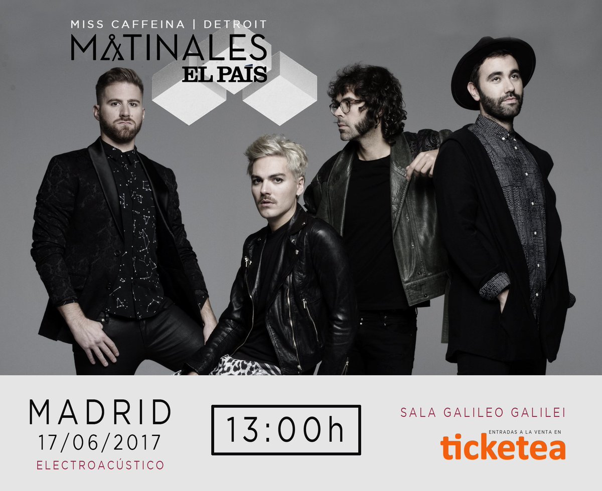 Sólo quedan 20 entradas para MADRID el 17 de Junio en Galileo. Electroacústico a las 13h. Entradas: ticketea.com/entradas-conci…