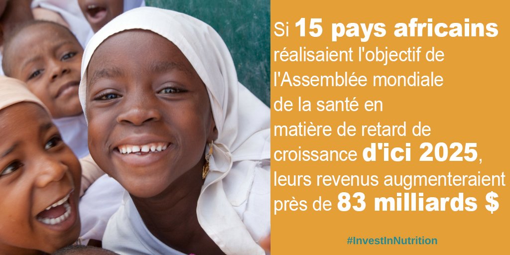 La #nutrition est au cœur du développement économique, nous devons donc investir dans la nutrition #InvestInNutrition #AfDBAM2017