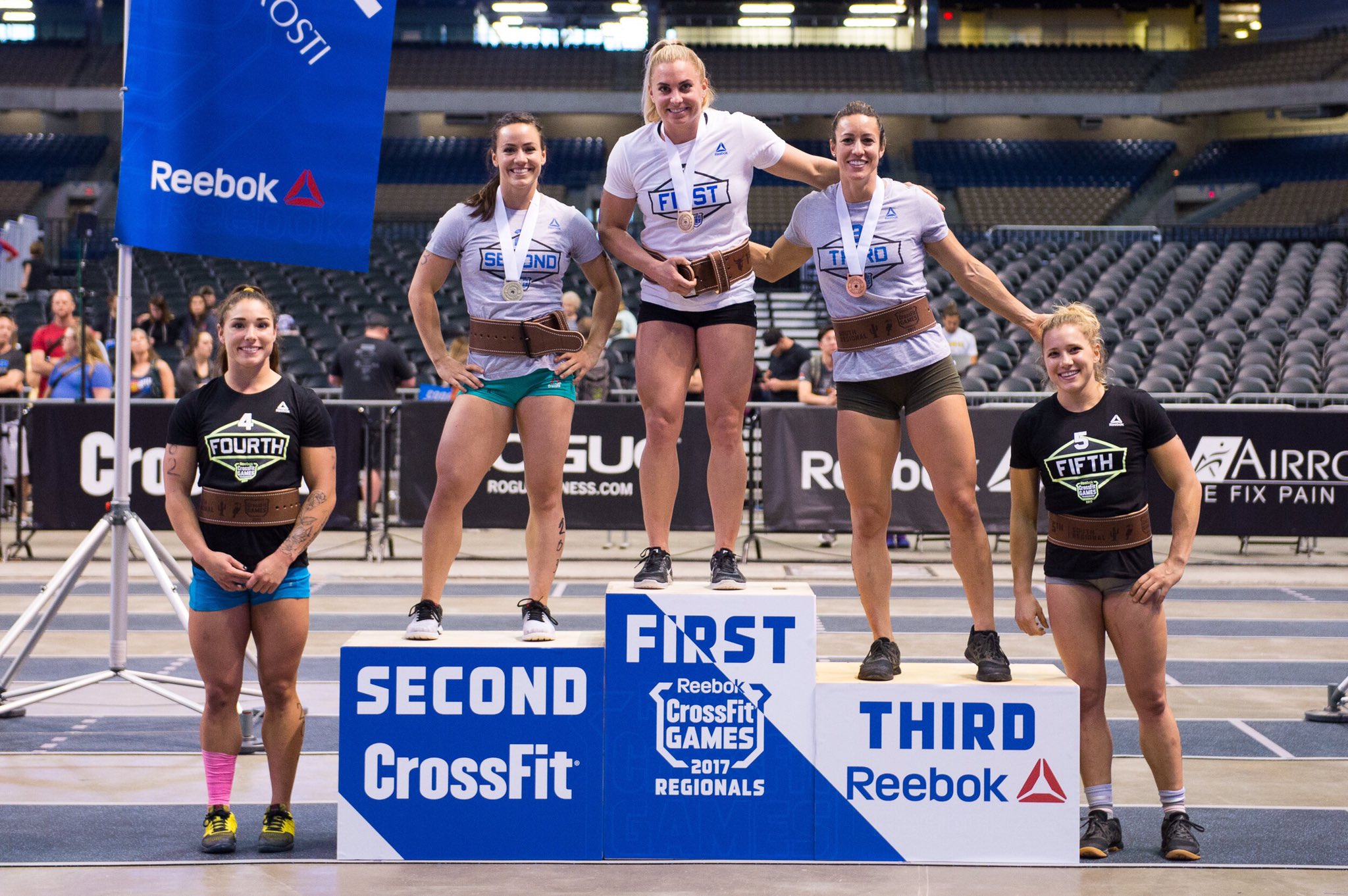 The CrossFit Games on X 2017 South Regional individual podium airrosti. WOMEN 1. TennilReed 2. CamilleLbaz 3. 321gaux 4. Bethany Branham 5. Alexis Johnson https t P5pDxplykT X