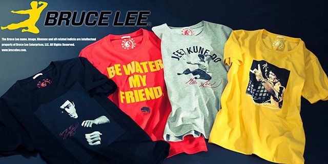 ブルース・リーのTシャツをオンラインストアで本日より先行販売開始 