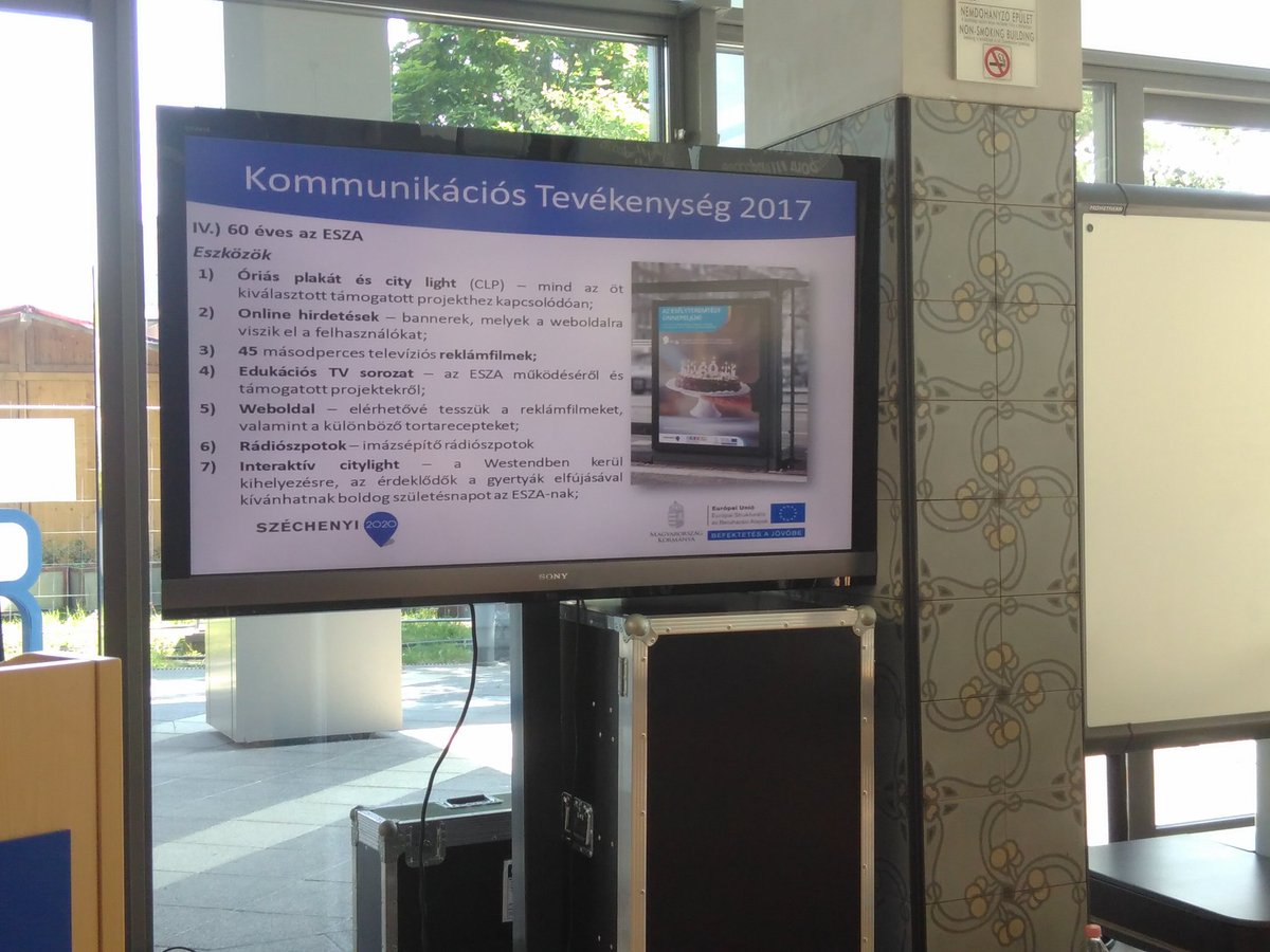 saved_mat's tweet photo. #ESF60 in #hungary. Nice campaign involving beneficiaries and citizens #communicatingEU https://t.co/qgorLK12i9