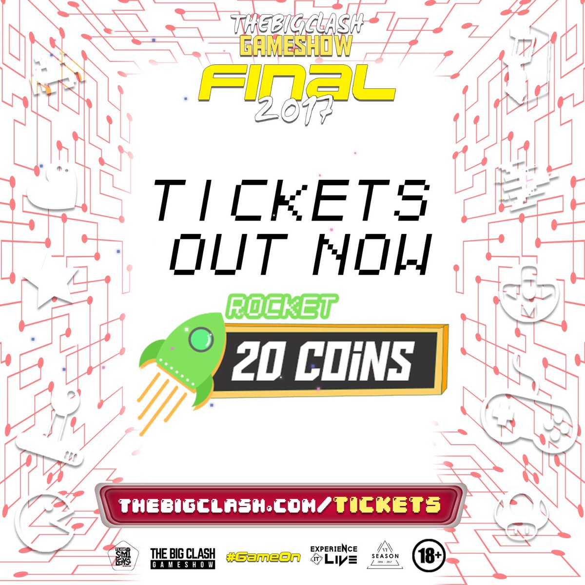 TheBigClash's tweet photo. @TeamNN2_S6 @TeamNTU_S6 @TeamAU_S6 @TeamDMU_S6 The countdown is OVER !
Time to grab your ticket for #TheBigClash Final 2017 
H U R R Y !
#TBCFinal2017 #GameOn 
https://t.co/3zul9YOJRq https://t.co/LQIdIe6oKD