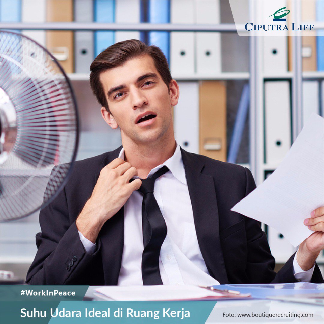 ciputra_life's tweet photo. Tahukah Anda jika suhu di ruang kerja akan mempengaruhi produktivitas Anda dalam bekerja? Cek #CLInfo yuk! https://t.co/t5HkpfLsaA