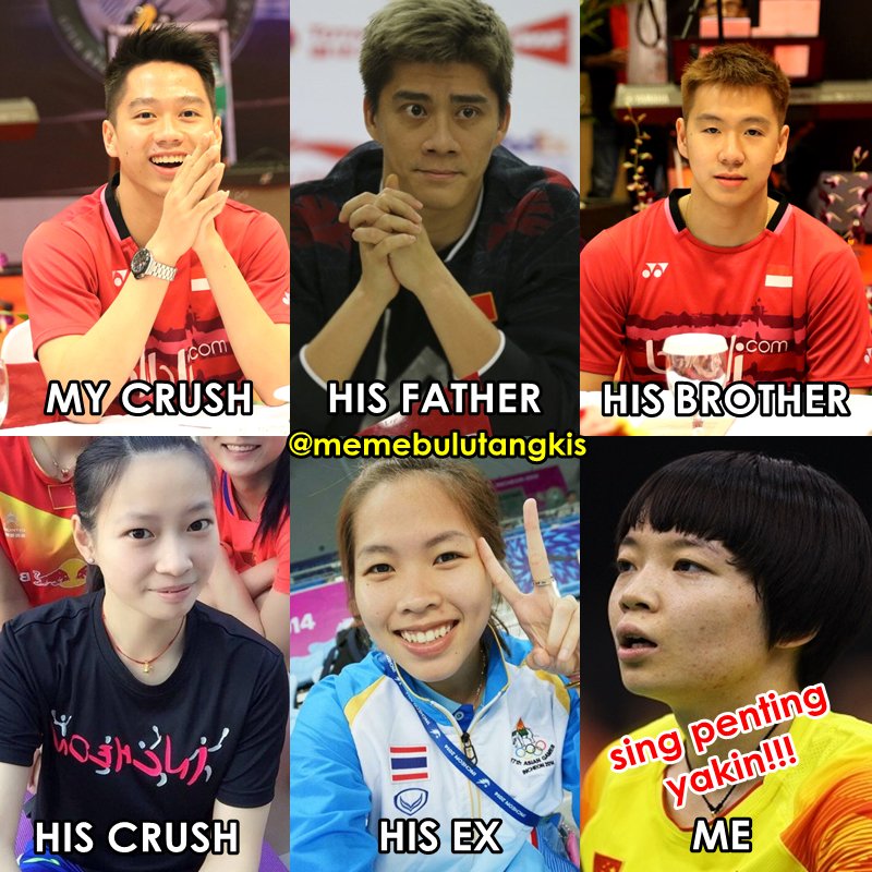 INA_Bminton's tweet photo. Jangan terlalu pusing mikirin hari esok gaes. Yuk ketawa dulu bentar. :'D https://t.co/jhx0wpuAhq