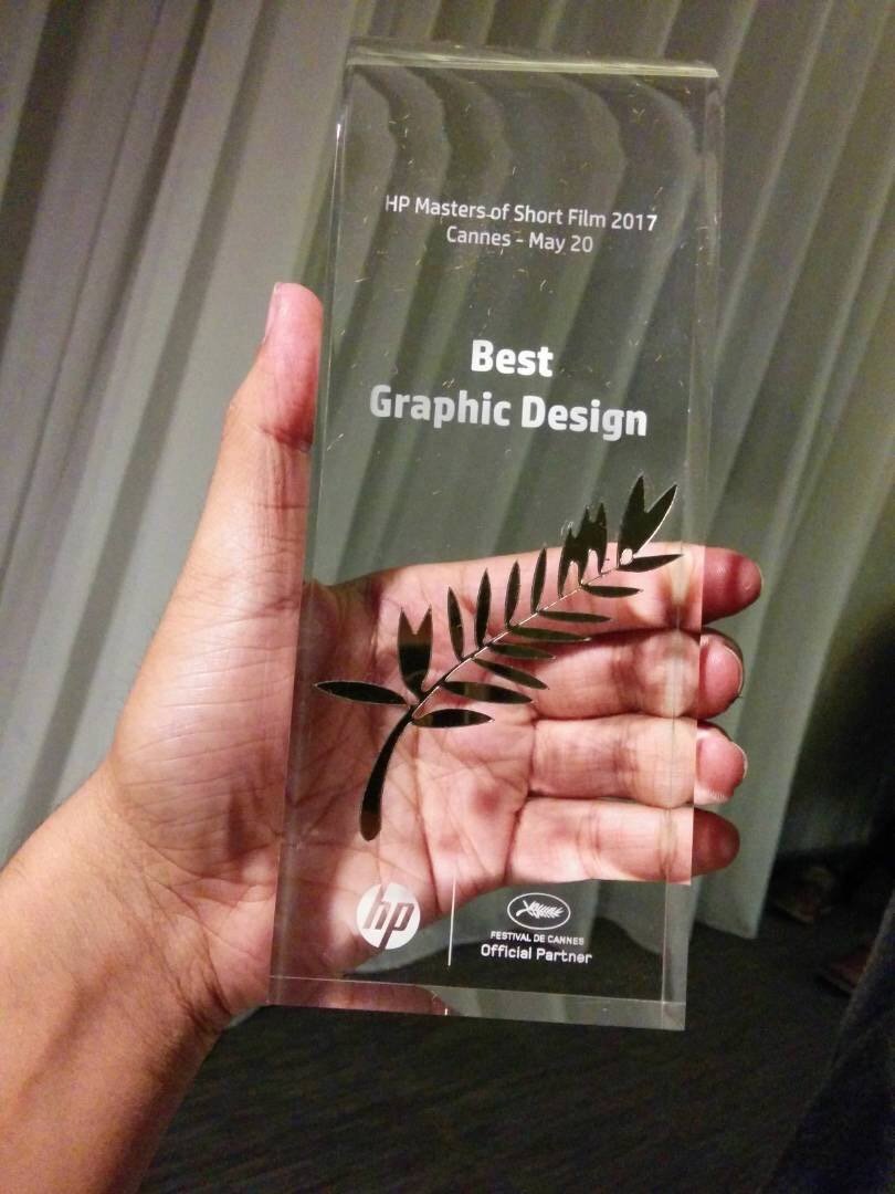 idc_iitb's tweet photo. IDC alumnus Vajra Pancharia wins Best Graphic Design Award for the short film Tubelight, at the Cannes Film Festival #Cannes2017 @iitbombay https://t.co/jzbhzYxF1S