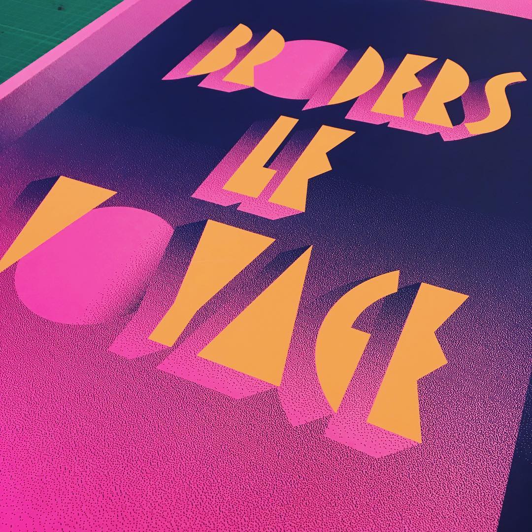 xDeuxMille's tweet photo. L'affiche de l'exposition Broders est disponible!
#screenprinting #matou #Toulouse #typography #BrodersleVoyage #GraphicDesign #boutique https://t.co/qRDi3K07pO