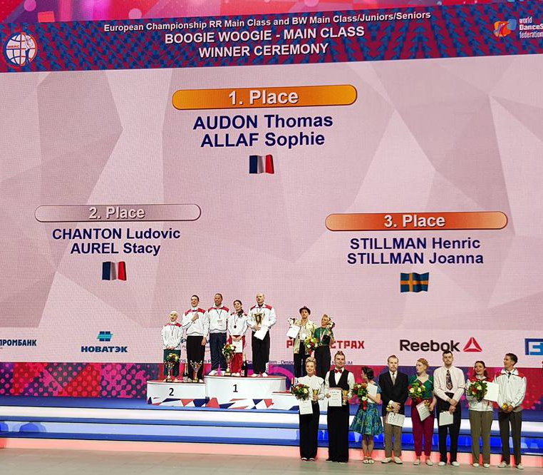 FFDANSE's tweet photo. 20.05.17-Championnat d’Europe #BoogieWoogie #MainClass #Russie
1er : AUDON Thomas & Sophie ALLAF
2ème : CHANTON Ludovic & AUREL Stacy
Bravo! https://t.co/gAUjrnatZo