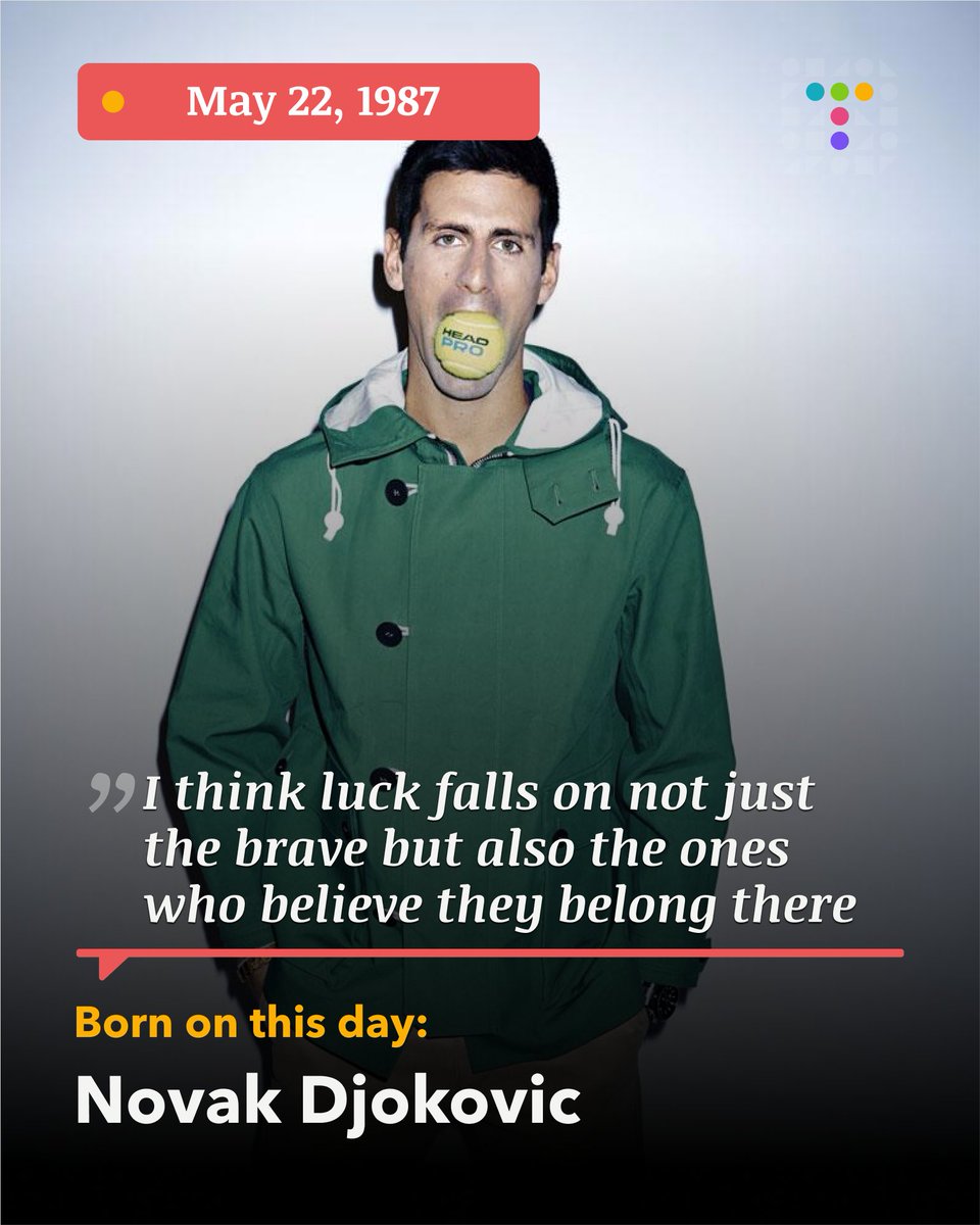 tiimelines's tweet photo. #todayintiime
Happy Birthday @DjokerNole! You are an inspiration!
https://t.co/1bMxmbOp8m
#tiimelines #Novak30Birthday #novakdjokovic https://t.co/WoZsHbnHYF