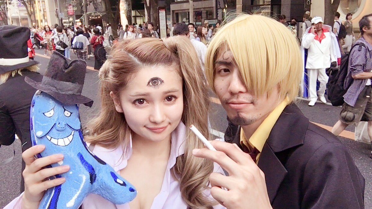 チアコマ Na Tviteru サンジと出会っちゃったー٩ ๑ ᴗ ๑ ۶ シャーロットプリン サンジ ワンピース ホココス レイヤーさんと繋がりたい