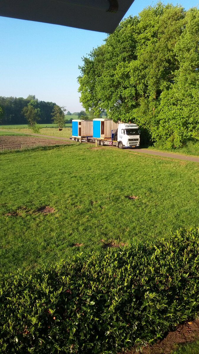 Onze eerste landschapkamer op weg naar het weiland! <a href="/drostes/">Harald Droste</a> #beleeftwente