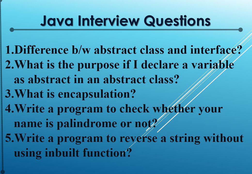 QSpiders__BTR's tweet image. #QSpiders
#Java_Interview_Questions?
#View #Answer and reply with #Comment...!!