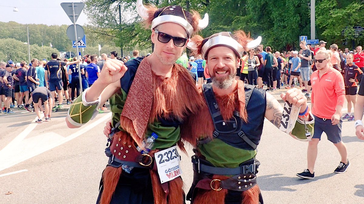 Run like a #vikings #goteborgsvarvet <a href="/goteborgsvarvet/">Göteborgsvarvet</a>