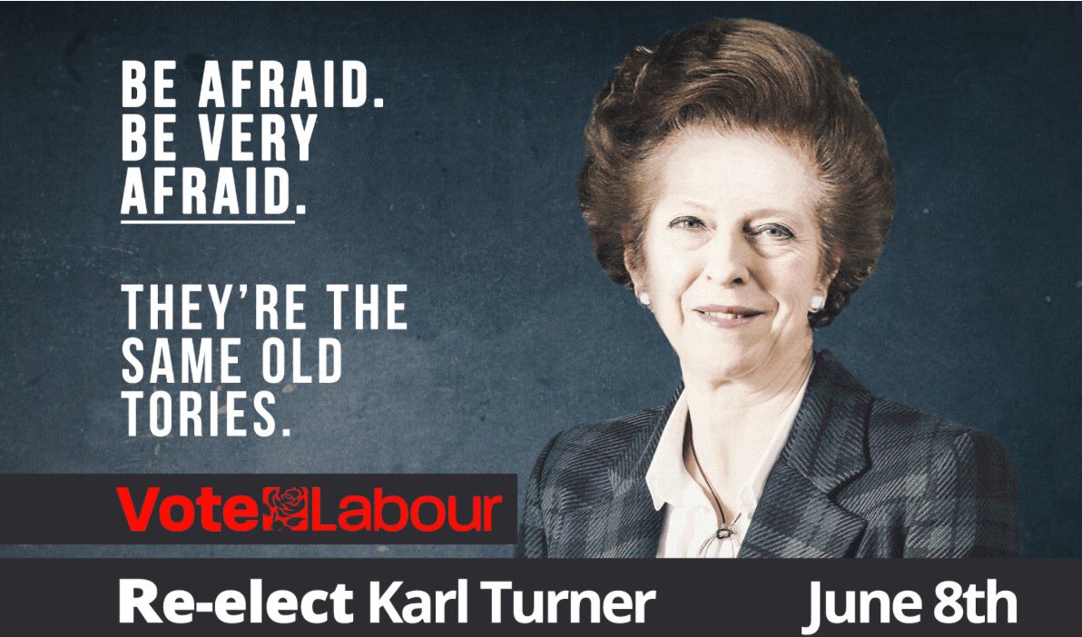KarlTurnerMP's tweet photo. Please register to vote today don't let #MaggieMay have it her way. https://t.co/YTTnpeI83n