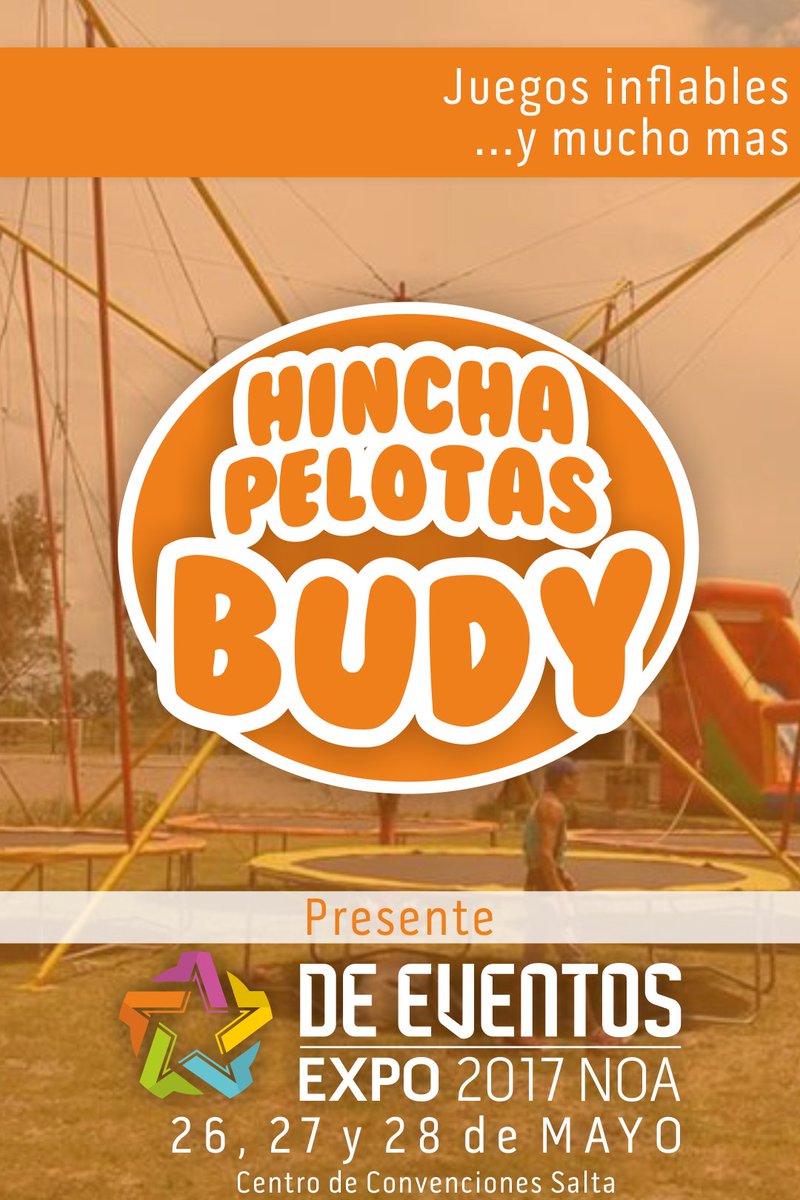 expoeventosnoa's tweet photo. #Expositores
Con los chicos también hay que realizar eventos, e Hincha Pelotas Budy tiene diversas atracciones para entretenerlos! https://t.co/5Nd3b4jfCA