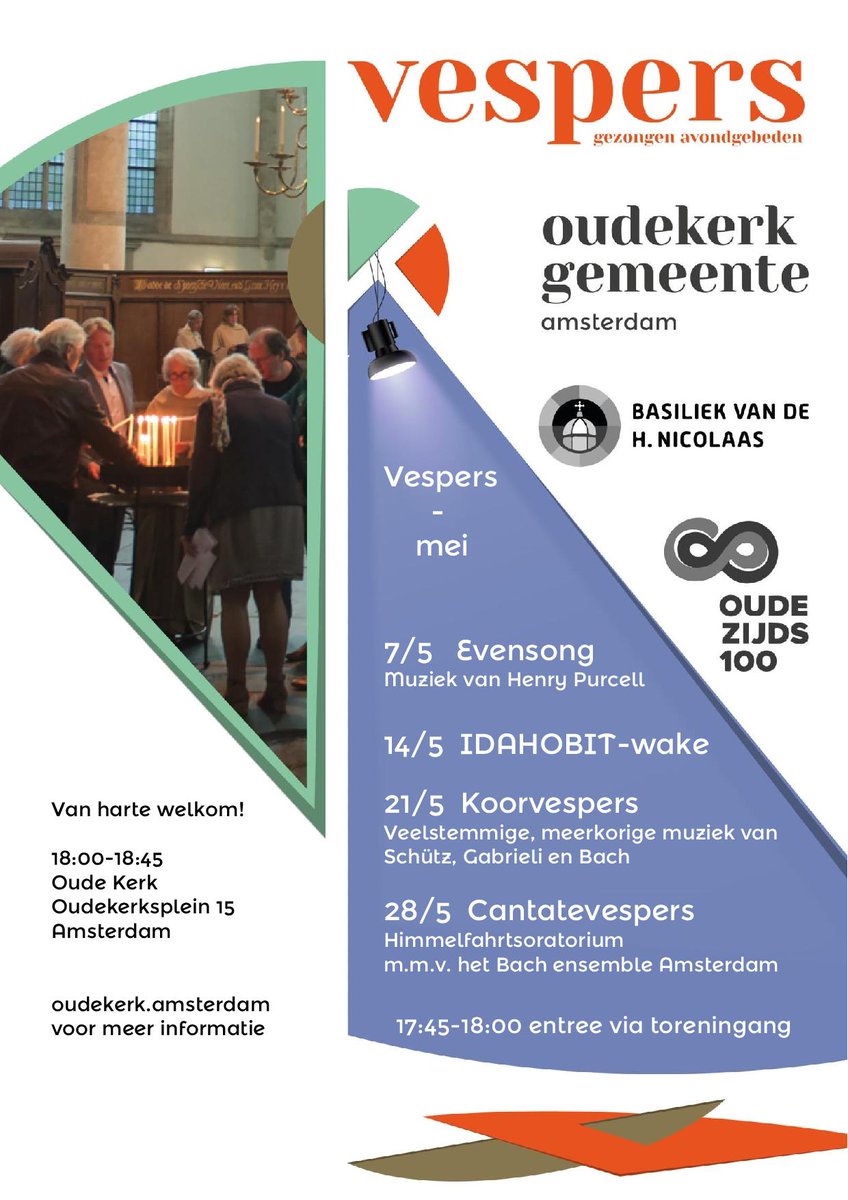OudeKerk020's tweet photo. Komende zondag een prachtige cantatevesper! Begint om 18:30 @OudeKerk020, van harte welkom! Ook @protestants020 https://t.co/Q3DM8tKy5W