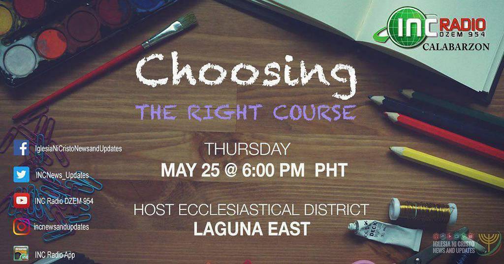 INCNews_Updates's tweet photo. Tune in to #INCRadioCALABARZON this Thursday, 25th of May at 6:00 pm PHT and learn some tips on choosing a course … https://t.co/GVs1yeCdr5 https://t.co/qaHiR6me6z