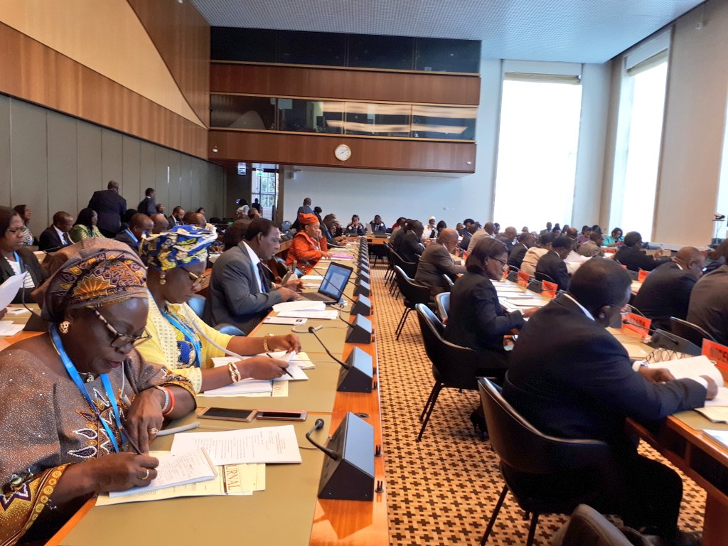 Coordination meeting of <a href="/_AfricanUnion/">African Union</a> member states ahead of #WHA70 #TeamNigeria