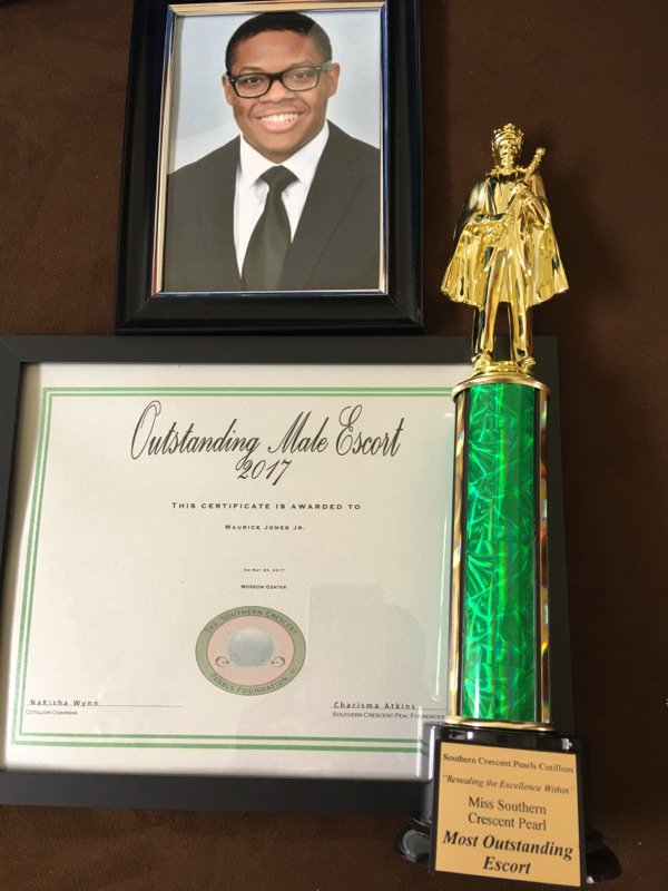 Southern Crescent Pearl Cotillion Outstanding Escort 2017 Award #proudmom #love my son