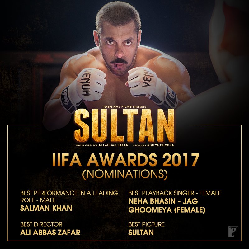 It's out🙌 Here are the @SultanTheMovie nominations for @IIFA 2017| #IIFAFestival