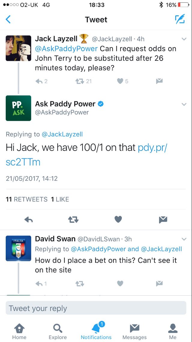 Faughnan12's tweet photo. I see @paddypower are at it again. @BettingScams https://t.co/VizL0lQq9i
