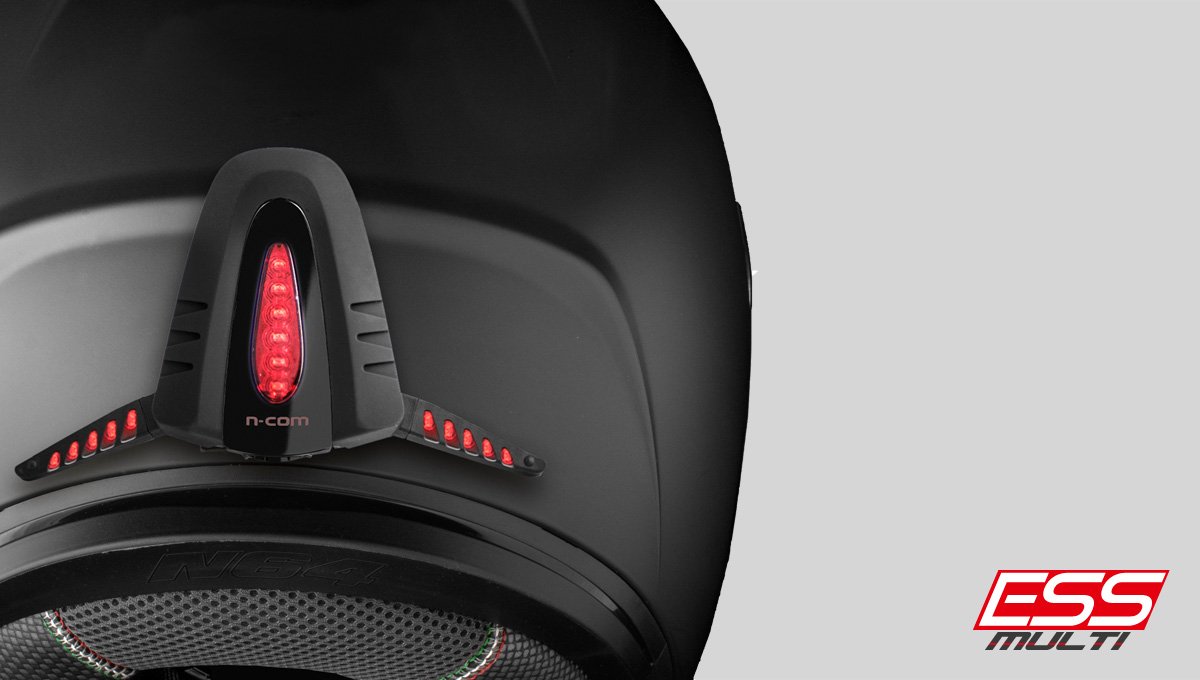 nolan_group's tweet photo. Whatever #helmet you have… #GetYourselfNoticed! Discover our #braking signalling system with a LED light #ESS Multi! https://t.co/yoOeEO7f90 https://t.co/PjWHQD70Nr