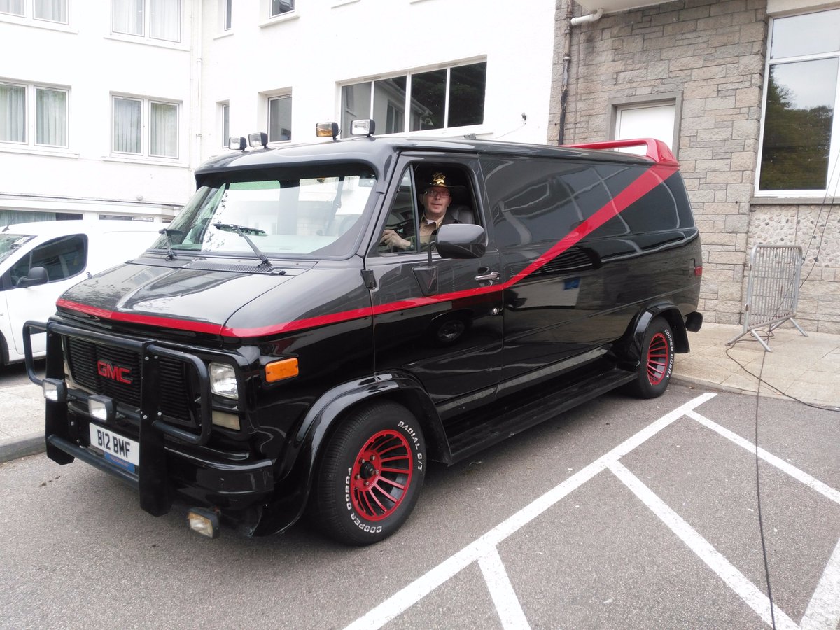 DGStormtrooper's tweet photo. I borrowed the van @MrT @stupidgirl_no1 #Apocalypse #TWD #GCCC17 #TheATeam :-) https://t.co/EsJdNNlhzp