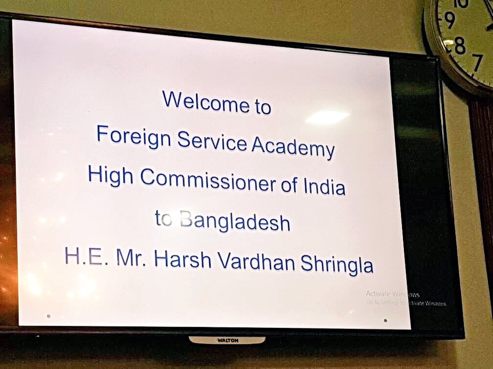 My interaction with #Bangladesh Foreign Service TraineeOfficers covered #India's global outlook; reg &amp; sub-reg coop; #India-#Bangladesh ties