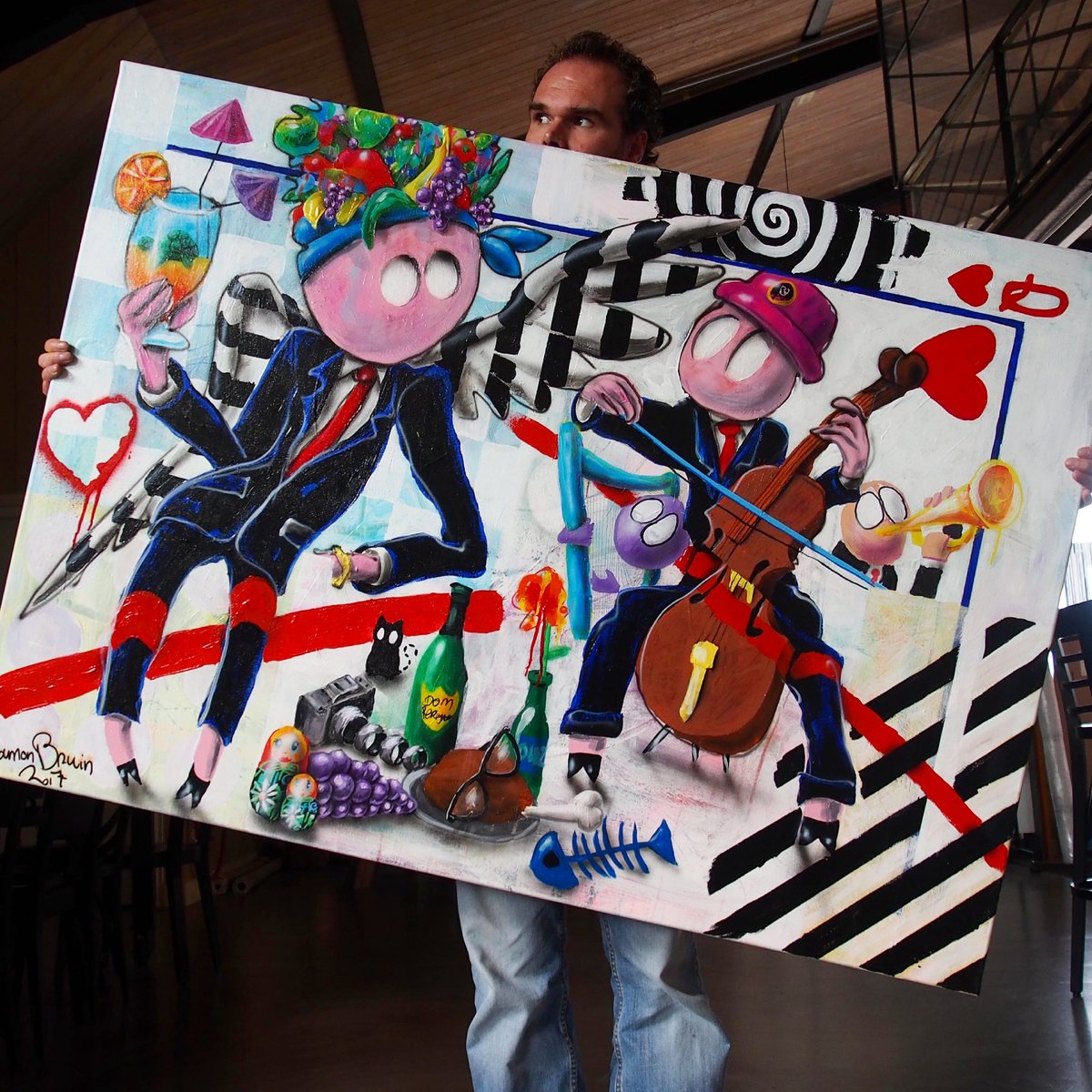 Ramon_Bruin's tweet photo. 'The Queen of Hearts' ❤
Acrylic and spray paint on 140 x 100 cm canvas 🤘 (Sold)
#neopopart #paintingoftheday #awesomepainting https://t.co/u0vD0AcYW8