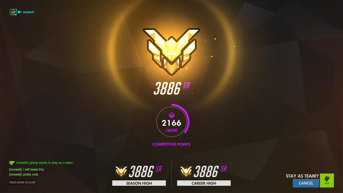 Mixwell's tweet photo. Played placements 2 days ago, I've been farming tonight. https://t.co/B9KqT1TMoq