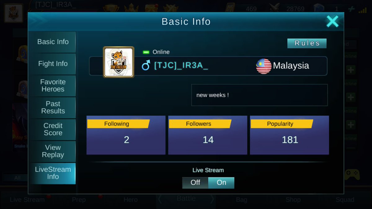 MeRoll_94's tweet photo. Follow me ! I will play ur hero ,and dont forget to give me present π. Mention me if done :)
#MobileLegends #TheFallenClan #LegendTier https://t.co/1ybYijUt7k