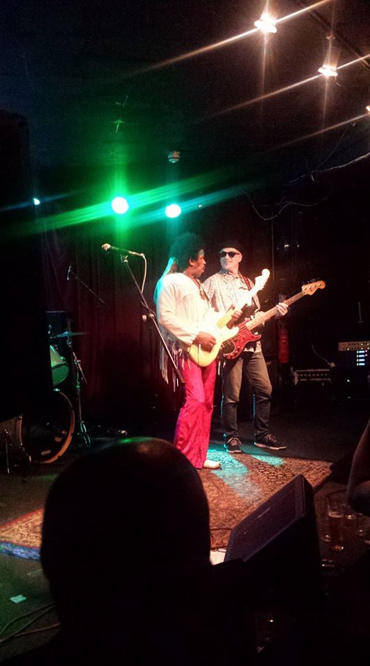 #Hendrix  Darren Redick Planet Rock radio joins Are You Experienced? on stage at  <a href="/HalfmoonPutney/">The Half Moon Putney</a> for All along The Watchtower. Top night