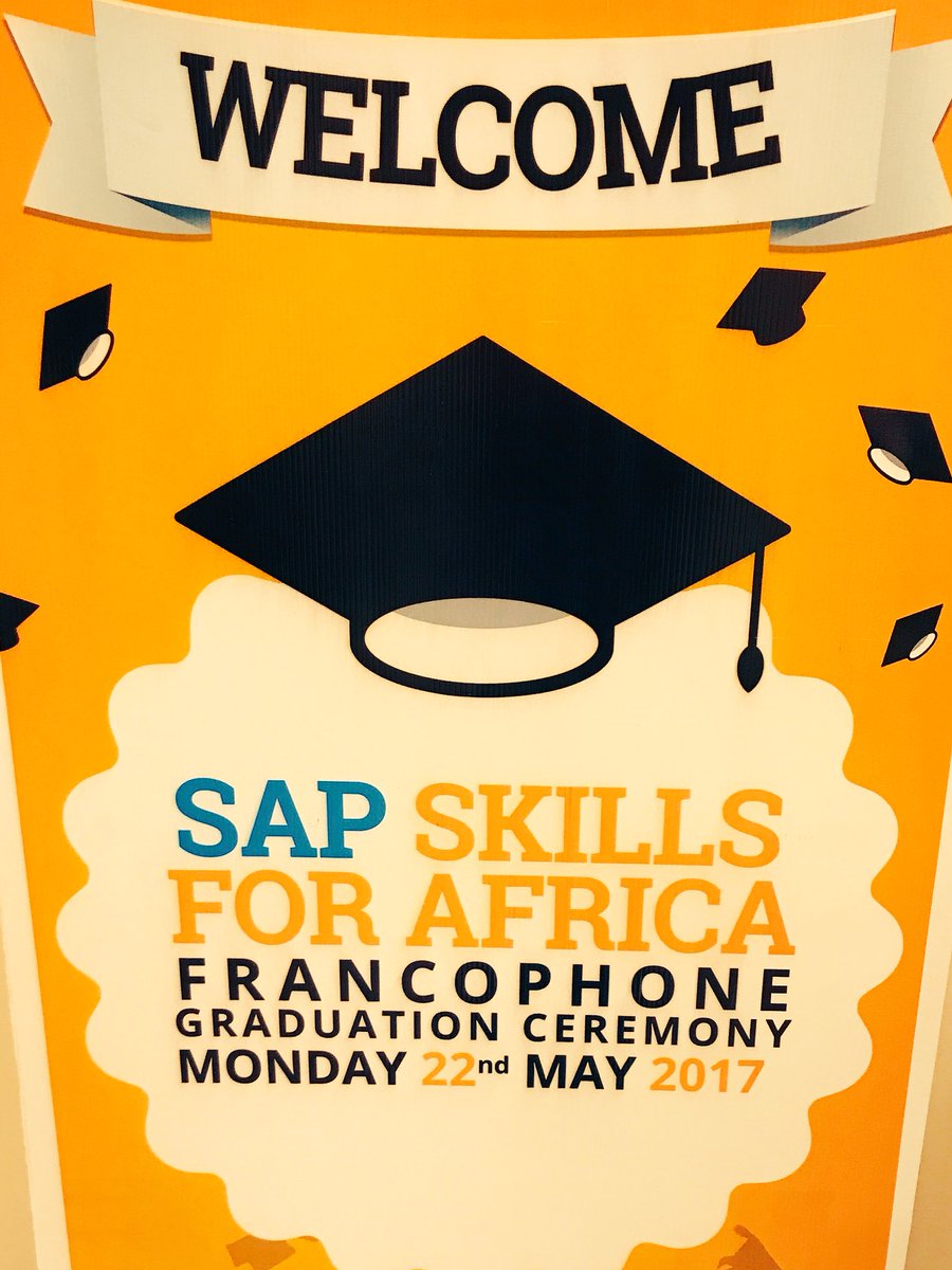 Chrisvdmerwe_'s tweet photo. The day is here,SAP Skills for Africa Francophone graduation 2017,Morocco.63 graduates with 100% pass rate,all with jobs now! #skills4africa https://t.co/B9KUNTj49Y