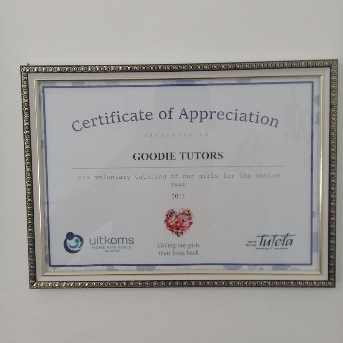 G O O D I E C A R E S 
Thank you <a href="/UitkomsHome/">Uitkoms Home for Girls</a> @godiragetse_mo