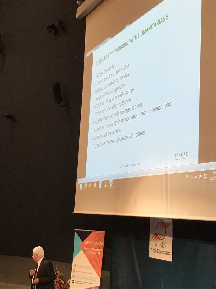 10 rules for working with humanitarians... Prof. L. Van Wassenhove @minesalbi #iscram2017 @MinesAlbiGIND <a href="/iscram2017/">ISCRAM2017</a> <a href="/ISCRAM/">ISCRAM</a>