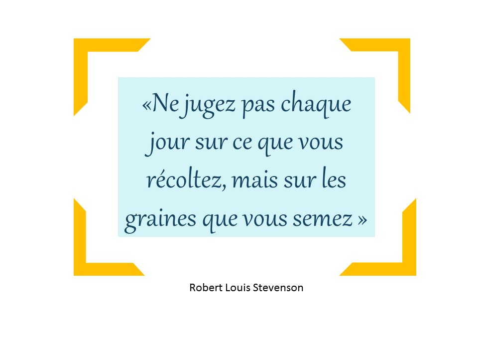 «Ne jugez pas chaque jour sur ce que vous récoltez, mais sur les graines que vous semez »
#Lundi_Motivation #Entrepreneuriat #JEA