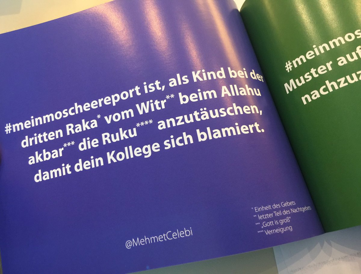 baltas60's tweet photo. Wir haben eine Auswahl der Beiträge unter #meinmoscheereport in einem Buch festgehalten. @MehmetCelebi jetzt auch für Dritte verständlich 😉 https://t.co/9xpuddgONd