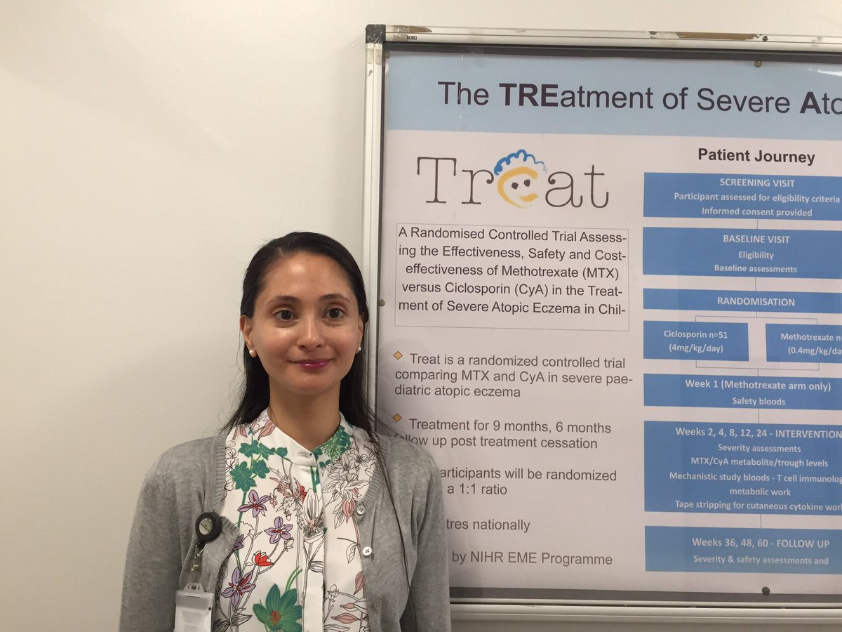 The <a href="/TreatTrial/">TREAT Eczema Trial</a> team at <a href="/GSTTnhs/">Guy's and St Thomas'</a> are delighted to welcome Hana Renor who joins as a research nurse. Welcome Hana!